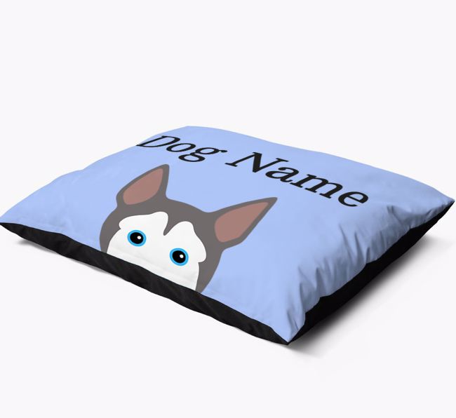 'Peeking Yappicon' - Personalised {breedFullName} Dog Bed